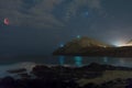 Super Blood Wolf Moon eclipsed over MakapuÃ¢â¬â¢u Beach Park in Honolulu, Hawaii